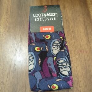 Exclusive Purple Crew Socks